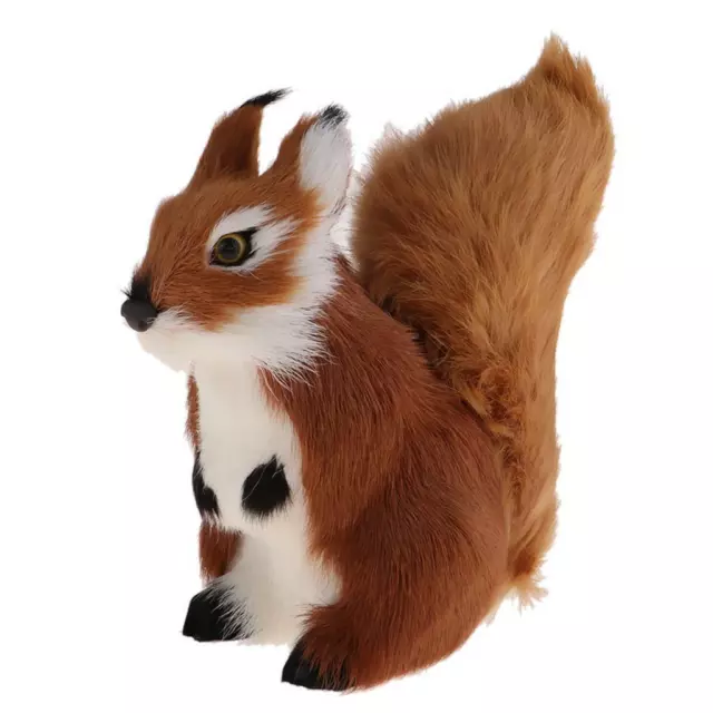 T TOOYFUL Lifelike Squirrel Pet Toy Animal Figurines Model Home Art Ornaments 3