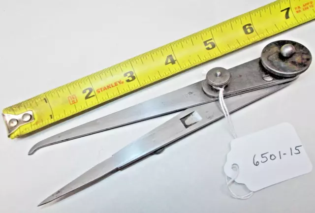 Hermaphrodite Calipers, Vintage STARRETT (6") Machinist Calipers, USA