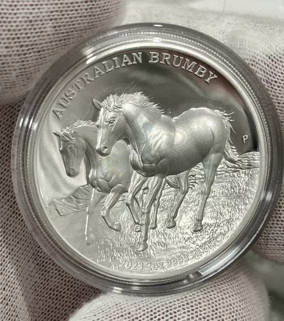 2024 Australian Brumby 2 oz Silver High Relief Proof Coin (1,000 Minted)