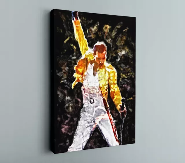 FREDDIE MERCURY 3 QUEEN Pop Art Rock Band Inspration Music Print Poster / Canvas