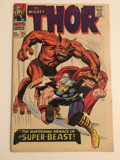 The Mighty Thor #135 VFN (8.0) MARVEL ( Vol 1 1966) Origin of High Evolutionary