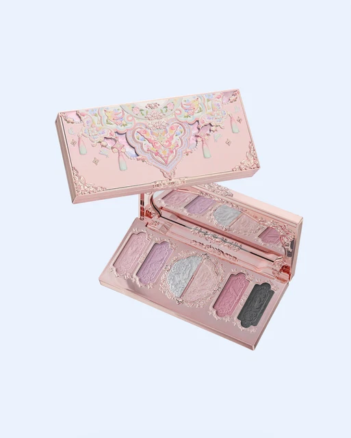 FLOWER KNOWS BUTTERFLY Cloud Collar Embossed SixColor Makeup Palette