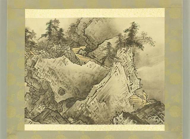 Kakejiku Hanging Scroll Landscape Painting  134cm times 70cm Reprint