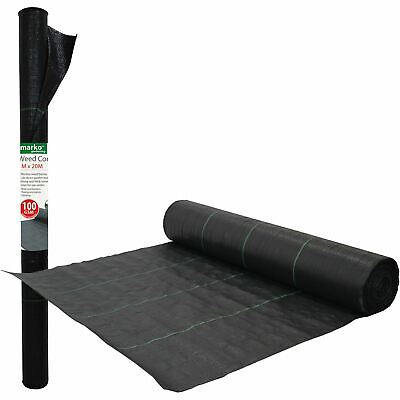 1M x 20M WEED CONTROL FABRIC MEMBRANE GROUND COVER SHEET GARDEN LANDSCAPE 100GSM