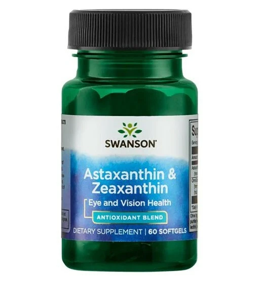 Swanson Astaxanthine & Zéaxanthine 60 Gélules