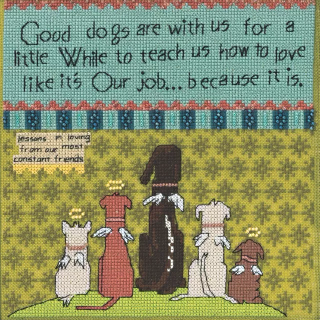 Good Dogs Beaded Counted Cross Stitch Kit Mill Hill Curly Girl 2015