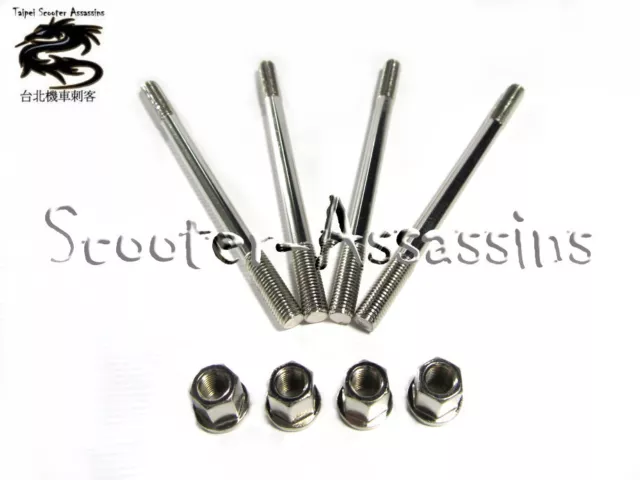 CYLINDER STUDS and BOLT KIT for PGO Ligero, My-Bubu, Bug-Rider, X, XL Rider 50cc