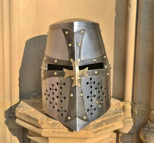 Templar Helmet Great Knight Armor Hospitaller Crusader Battle Ready Knight Armor