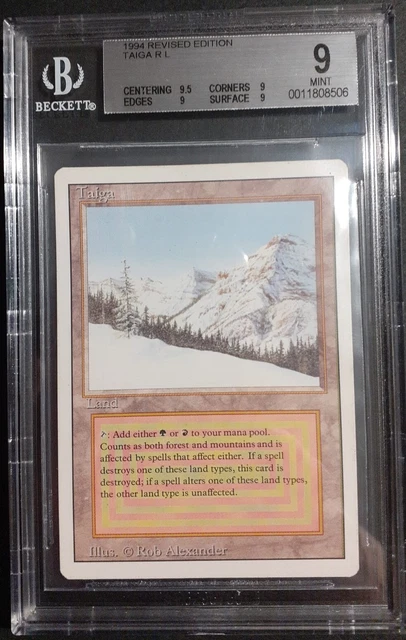 Taiga デュアルランド TAIGA MINT 9 BGS ENG BGS014 Magic MTG PSA Revised duals dual land