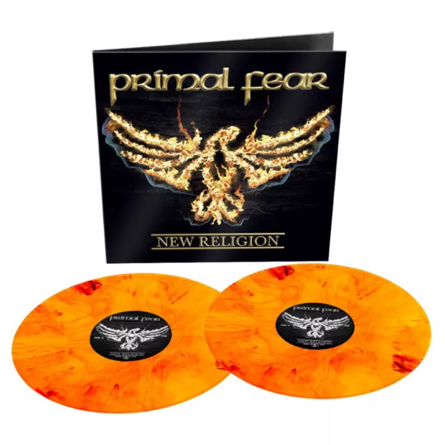 Primal Fear 'New Religion' 2LP Orange Red Marbled Vinyl - NEW & SEALED