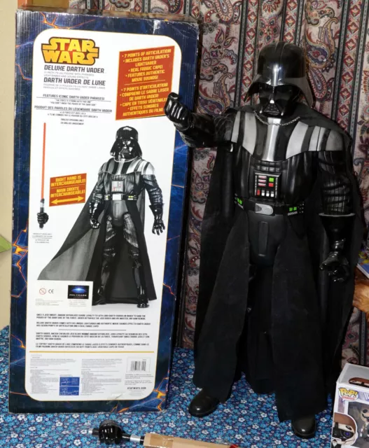 FIGURINE STAR WARS géant GIANT Deluxe Darth Vader DARK VADOR 79 cm electronique