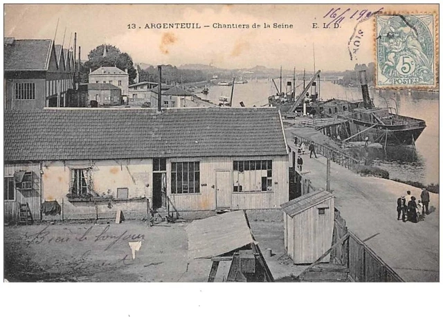 95 . n° 48311 . argenteuil. chantiers de la seine