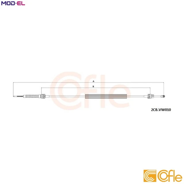 CABLE PULL MANUAL TRANSMISSION 2CB.VK010 FOR VW CADDY/IV/Box/Body/MPV ...