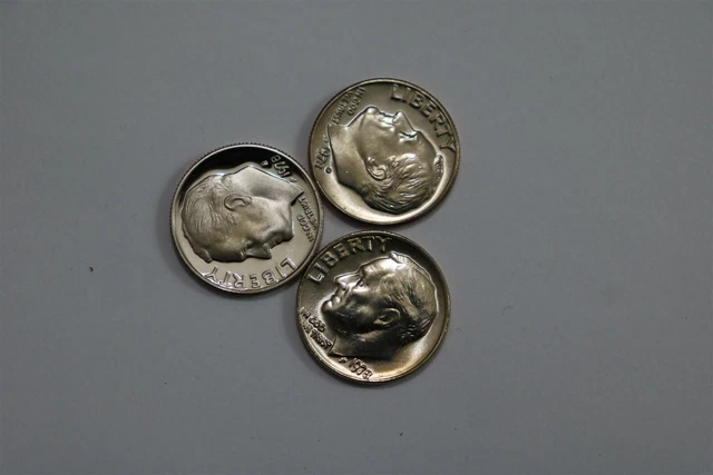 Usa Dime's 1978 Coin Set Regular + D + S Proof All High Grade B32 Cm13-3