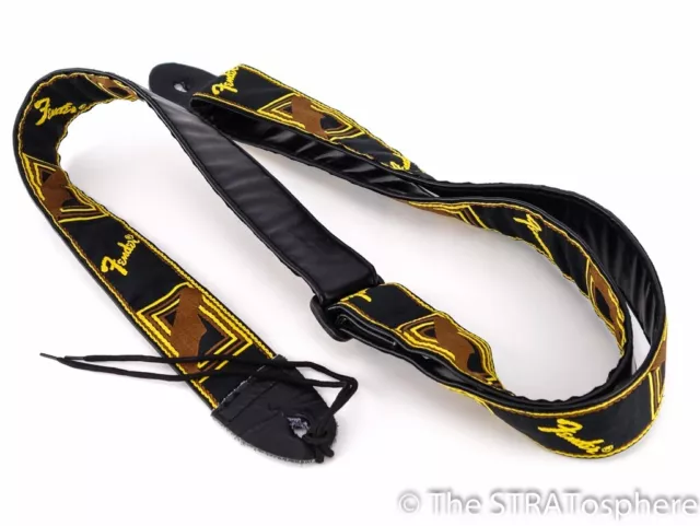 Fender J. Beck Stratocaster Strat -DELUXE LOGO GUITAR STRAP, American Jeff Beck