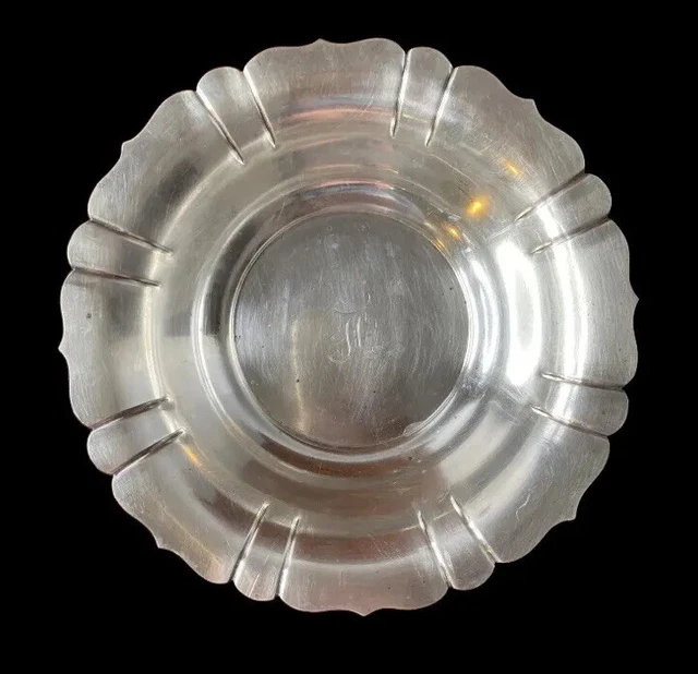 Vintage Bowl Solid Sterling Silver 9.647 Oz.