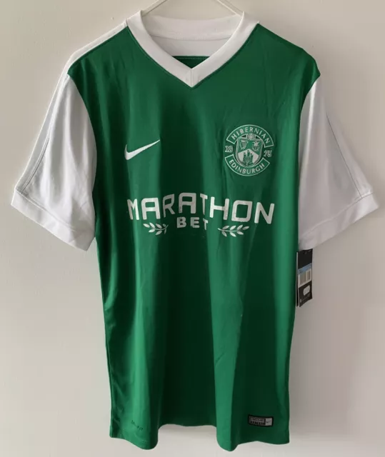 BNWT Official 2016/2017 Hibernian Nike Home Football Shirt Mens Medium M