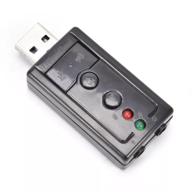 Mini USB 2.0 3D Virtual 12Mbps External 7.1 Channel Audio Sound Card Adapter YK