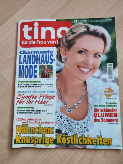 Zeitschrift Tina Für Die Frau Von Heute Juni 1997 Ausgabe 26