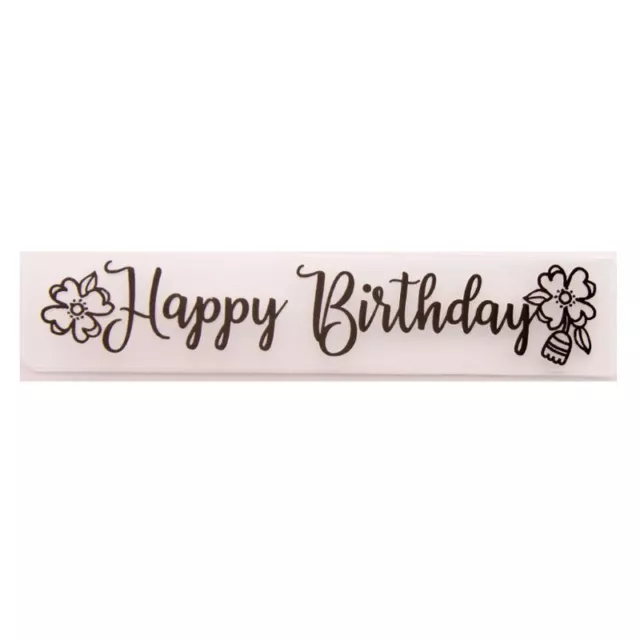 Happy Birthday Flower Embossing Folder Template for Scrapbooking Photo Mold