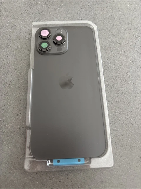 Coque Arrière IPhone 16 Pro Max Titane Noir - Avec Support Et Lentilles Intégrées, Neuf