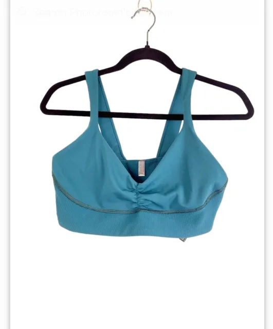 Free People FP Movement Sports Bra, Women’s Sz Medium, Blue/Teal, Athletic