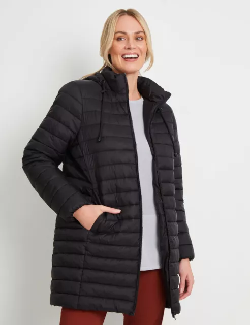 RIVERS - Womens Jacket -  Longline Puffer Jacket