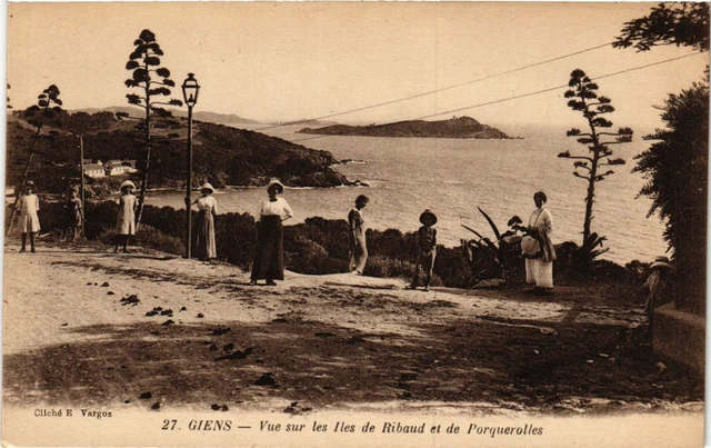 CPA Ancienne 83 Iles De Porquerolles Le Port - Carte Postale Var Années 1900