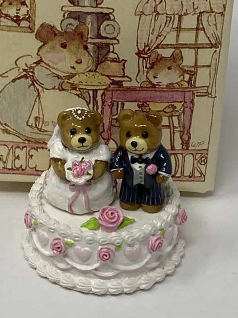 Wee Forest Folk Mouse T9 Bride Groom Wedding Cake Donna Petersen 1987
