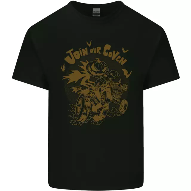 Join il Nostro Coven Divertente Halloween Zucca Uomo Cotone T-Shirt Maglietta