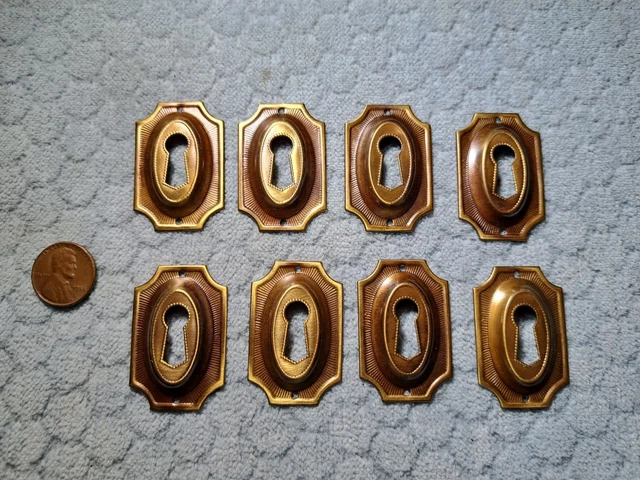 Sheraton Keyhole Escutcheons NOS