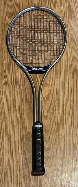 VINTAGE WILSON MATCH Point Tennis Racket Aluminum Speed Flex Fibre Face ...