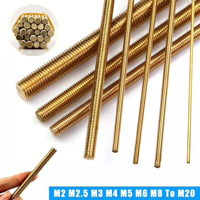 BARRA FILETTATA RULLATA IN OTTONE DIN 975 OT 58 | Acquista Su Cose&Cose - Foto 12