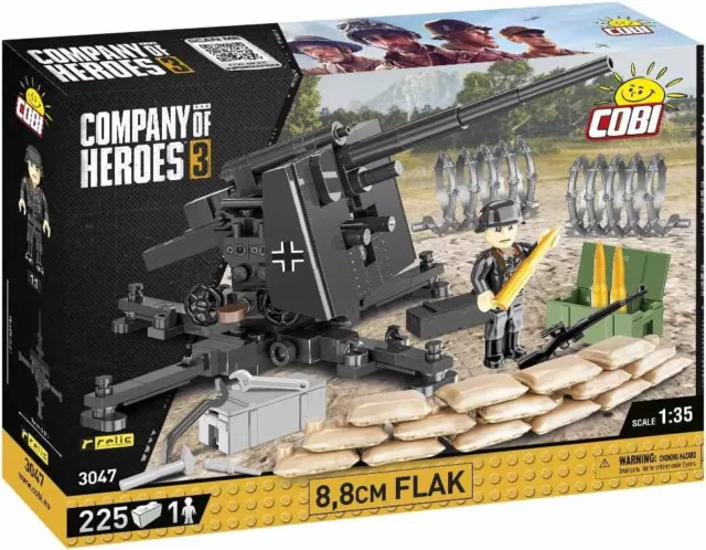 COBI 3047 8,8 cm Flak Bausatz Company of Heroes + NEU & OVP