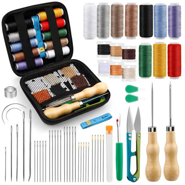 Mnuizu Kit De Réparation De Cuir - 39 Outils Pour Le Travail Du Cuir