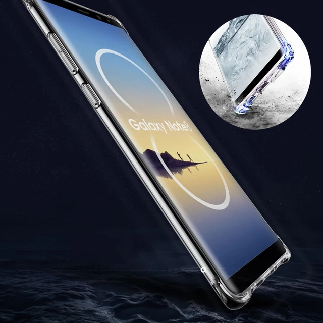 Slim-Fit Flexible TPU Phone Case for Samsung Galaxy Note8 - (Glossy Clear)