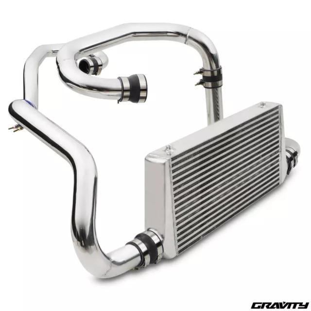 Kit Intercooler In Lega Alluminio Montaggio Anteriore Fmic Per Subaru Impreza Gc8 Wrx Sti