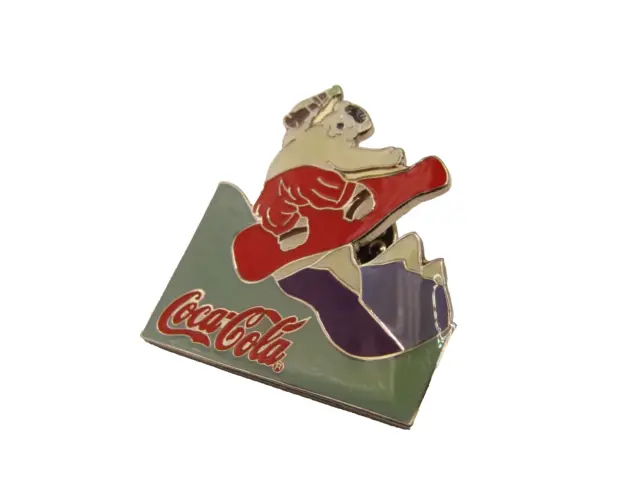 Coca Cola Polar Bear Snowboarding Pin Design