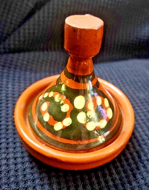 Tarro de especias de terracota TANGINE soporte de especias marroquí cerámica hecha a mano