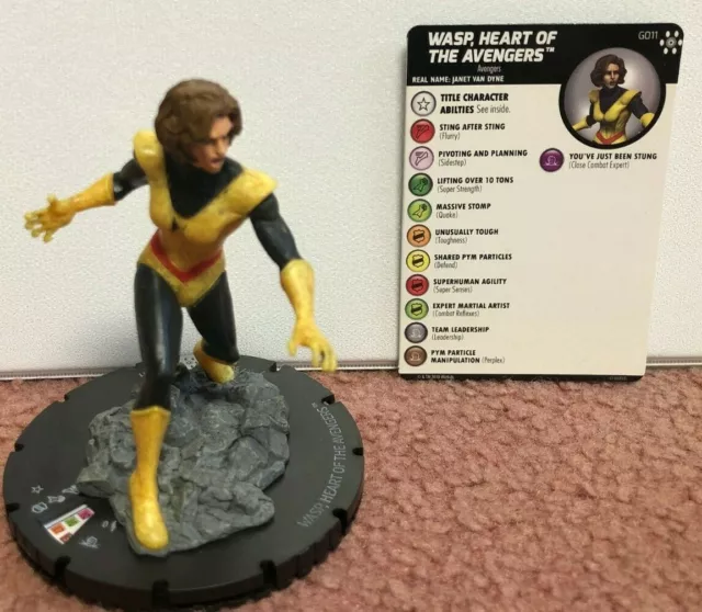 Marvel Heroclix Wasp, Heart of the Avengers G011 Rare Avengers Infinity