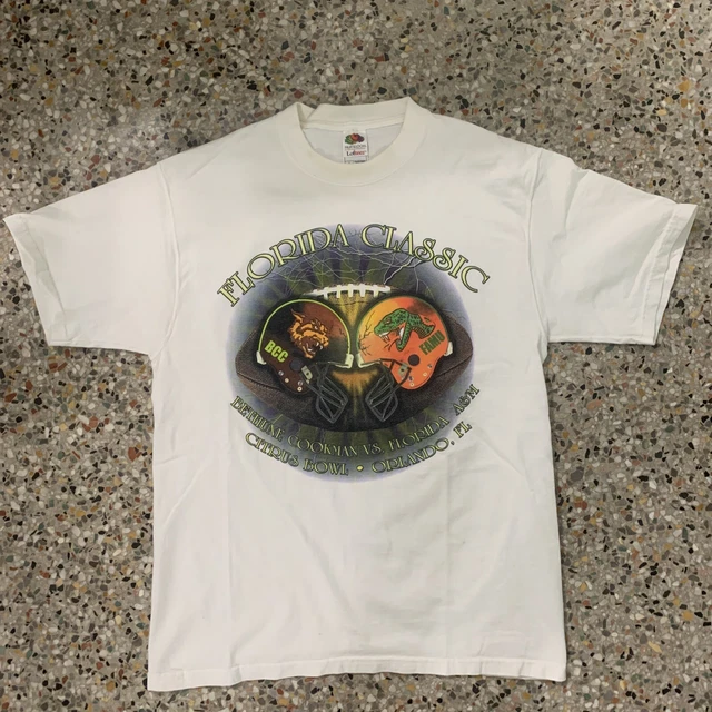 VINTAGE FLORIDA A&M FAMU BCC HBCU Football Classic TShirt Size L 34.