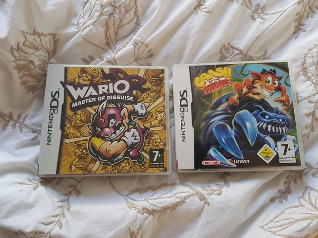 Wario Master Of Disguise + Crash Of The titans   Nintendo Ds Bundle