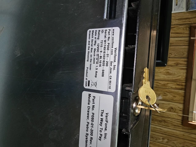 Verifone P050-01-200 Cash Drawer - Black