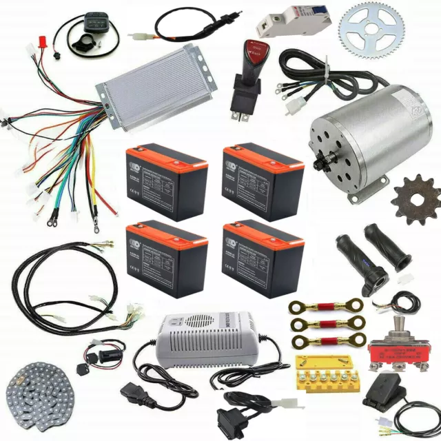 48 Volt 1800w Brushless Electric E-BIKE 48V 1800 Watt Motor Kit Controller ATV