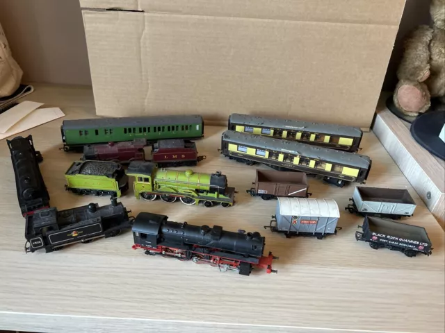 Hornby OO Gauge Locomotives, Wagons & Coaches Job Lot. Spares Or Repairs