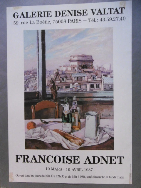 Affiche Exposition BABOULENE - Galerie Mazarin Toulon 1991 - 62x43 Cm