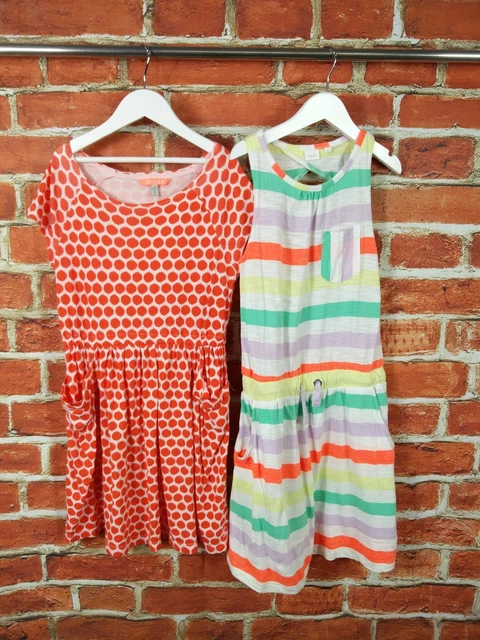 Girls Bundle Age 7-8 Years Joules Next Summer Dress Set Spotty Stripe Kids 128Cm