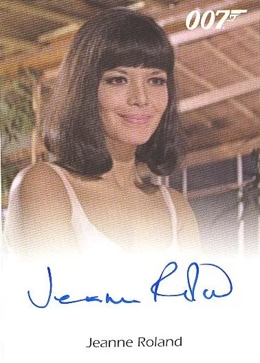 2017 James Bond Archives Final Edition Jeanne Roland Full-Bleed Autograph Card