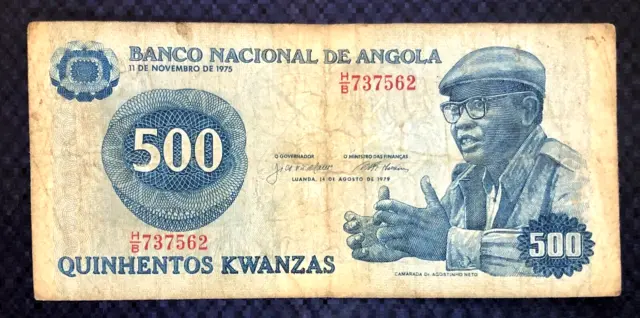 1979 Angola - 500 Kwanzas - P#116 - Vf - Mb8