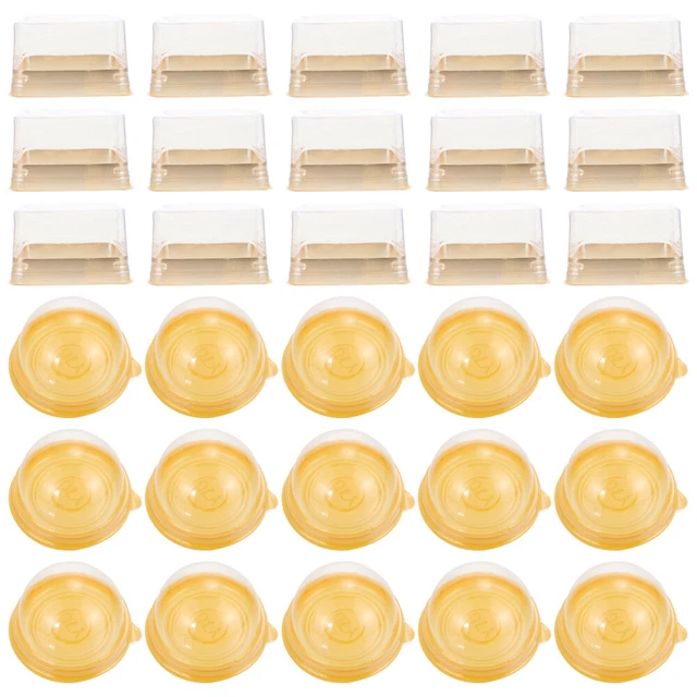 100 Pcs Contenitore Per Torte Scatola Per Torte Mini Alzata Per Torte Monouso